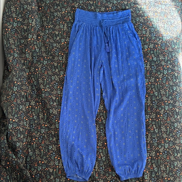 Aerie Blue Patterned pants - Picture 1 of 5